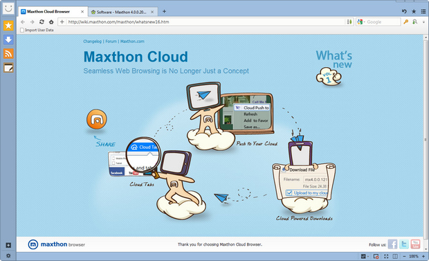 Maxthon screenshot (620 pix)