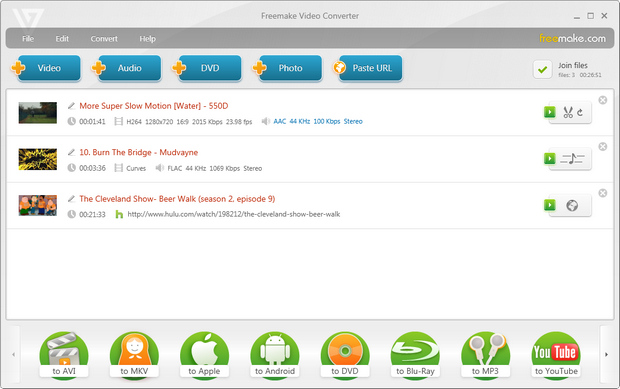 Freemake Video Converter screenshot (620 pix)