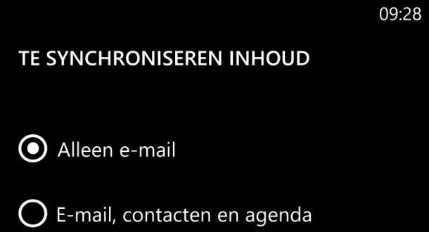 Windows Phone Google Sync