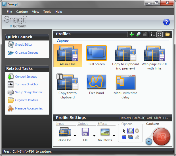 Snagit 10 screenshot (620 pix) Snagit 10 screenshot (620 pix)
