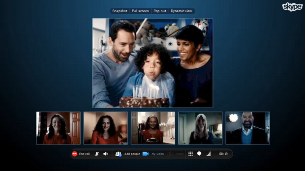 Group calling in Skype for Mac 