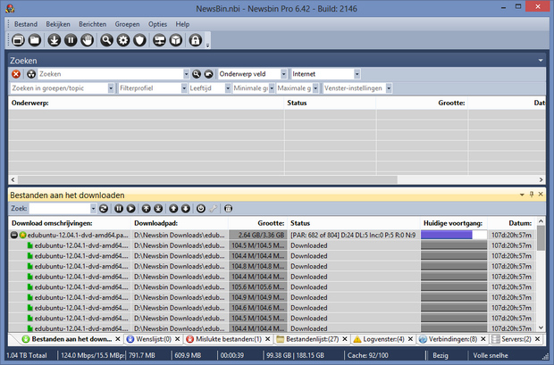 NewsBin Pro 6.42 screenshot (620 pix)