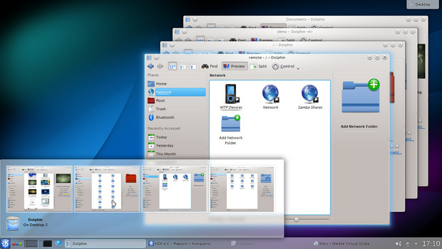Task grouping in Plasma Workspaces 4.10 screenshot (620 pix)