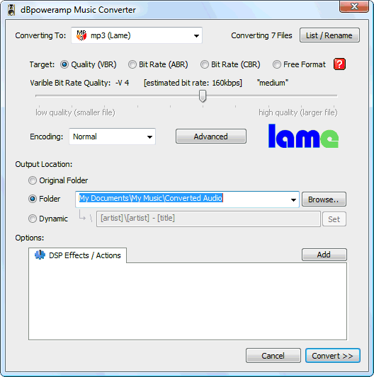 dBpowerAMP Music Converter screenshot