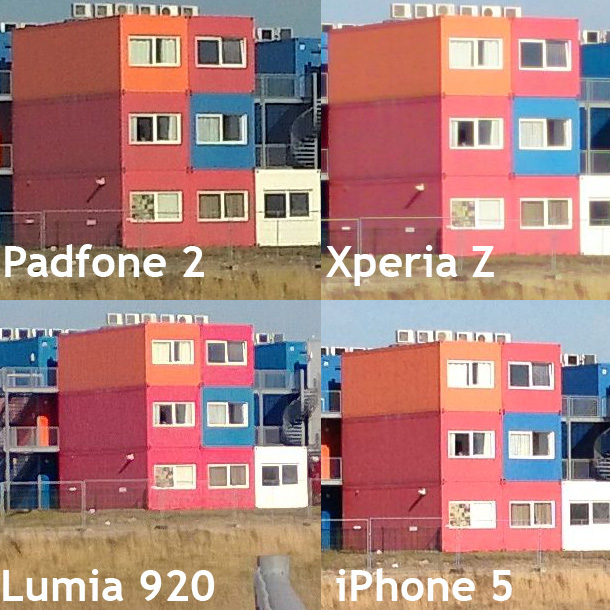 Padfone 2 vs concurrentie: foto bij daglicht