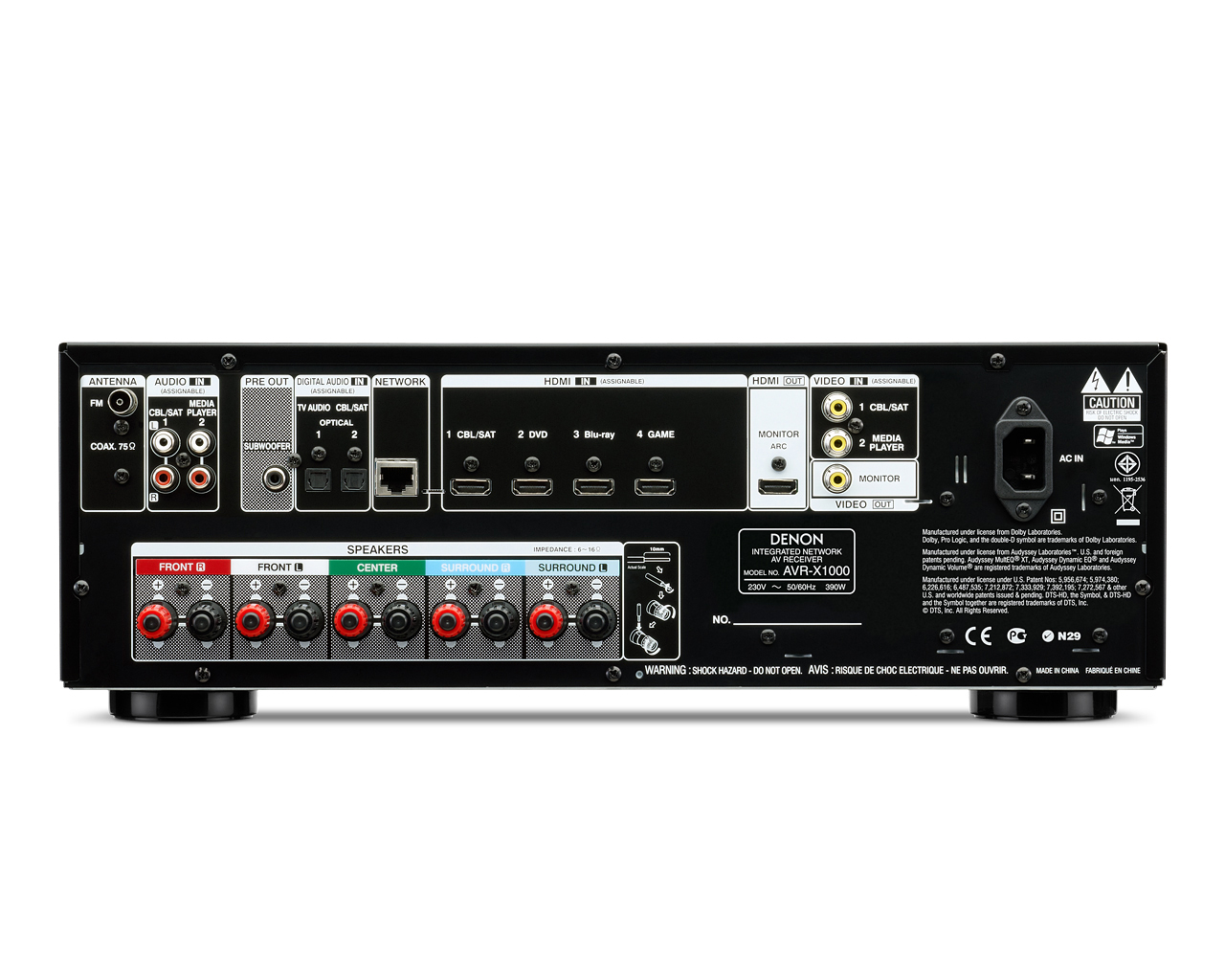 Denon AVR-X1000: beste prijzen, echte reviews en specificaties