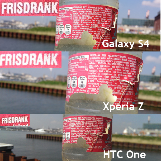 Camera-vergelijking Galaxy S4, Xperia Z en HTC One voor shootout S4/XperiaZ/One