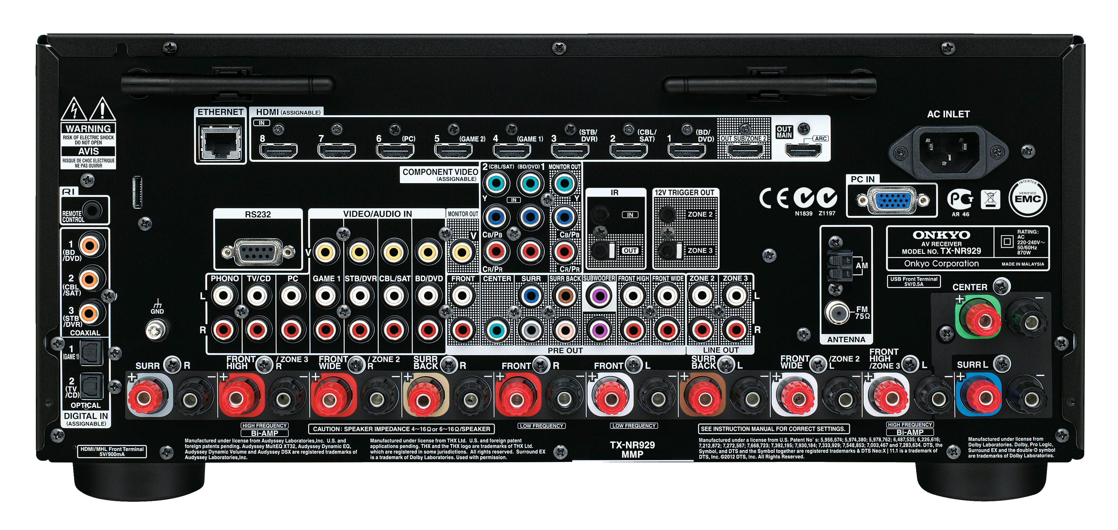 Onkyo TX-NR929 Zwart: beste prijs - Tweakers