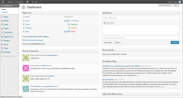WordPress screenshot (620 pix)