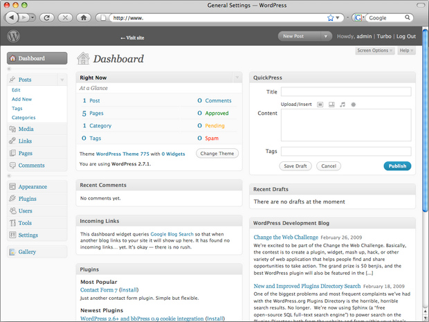 WordPress screenshot (620 pix)