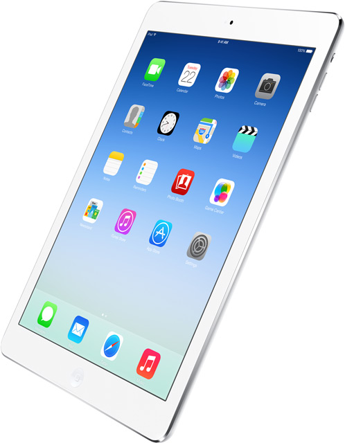 Apple iPad iPad Air ME906J/A、128GB、Wi-Fi Specificaties van Apple iPad Air WiFi 128GB Zilver - Tweakers