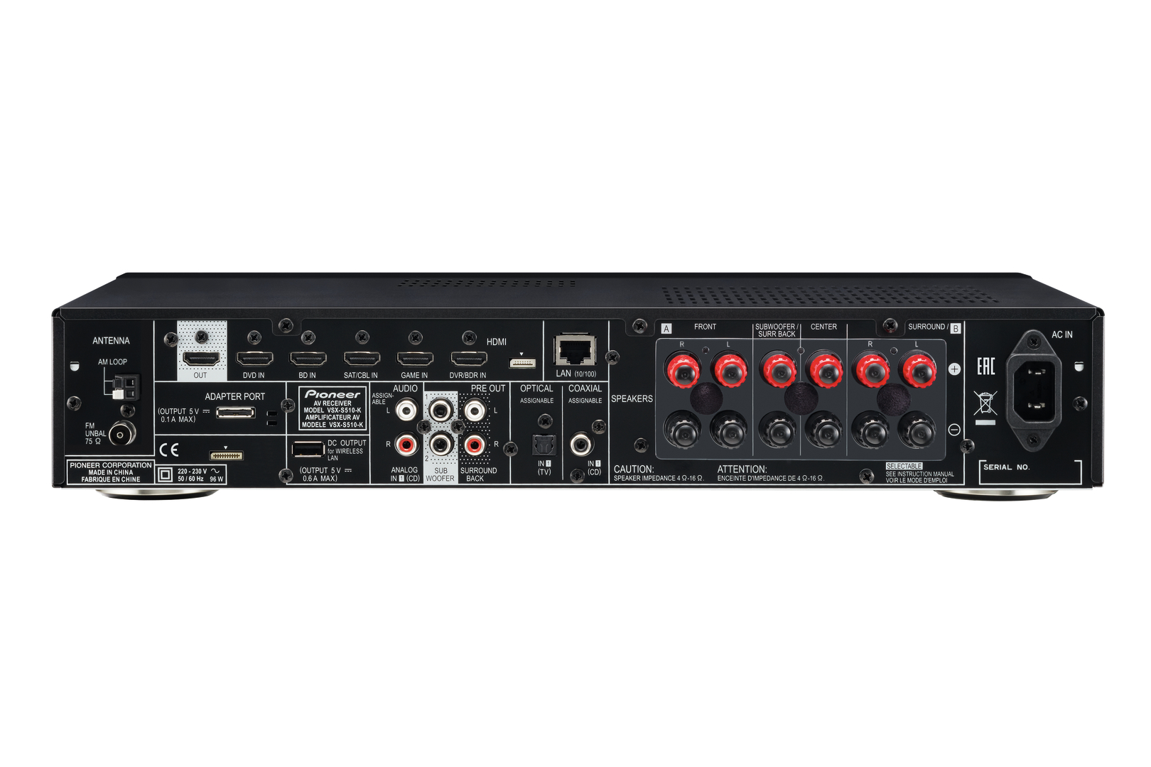 Pioneer AVアンプ VSX-S510 Pioneer VSX-S510-K Slim Design Network AV Receiver with