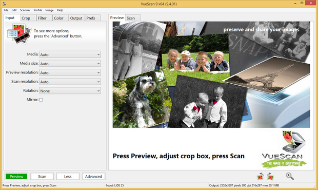 VueScan 9.4.01 screenshot (620 pix) VueScan 9.4.01 screenshot (620 pix)