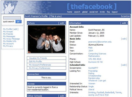 Facebook in 2004