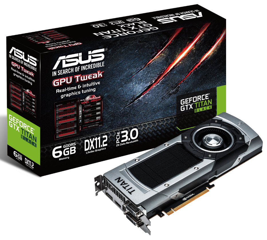 Gaming Nvidia Titan 6gb Asus GeForce GTX Titan Black Beste Prijs