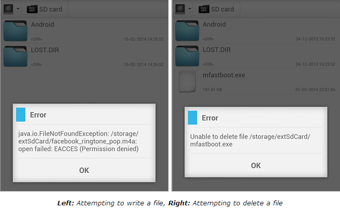 Modificeren sd-kaart Android 4.4