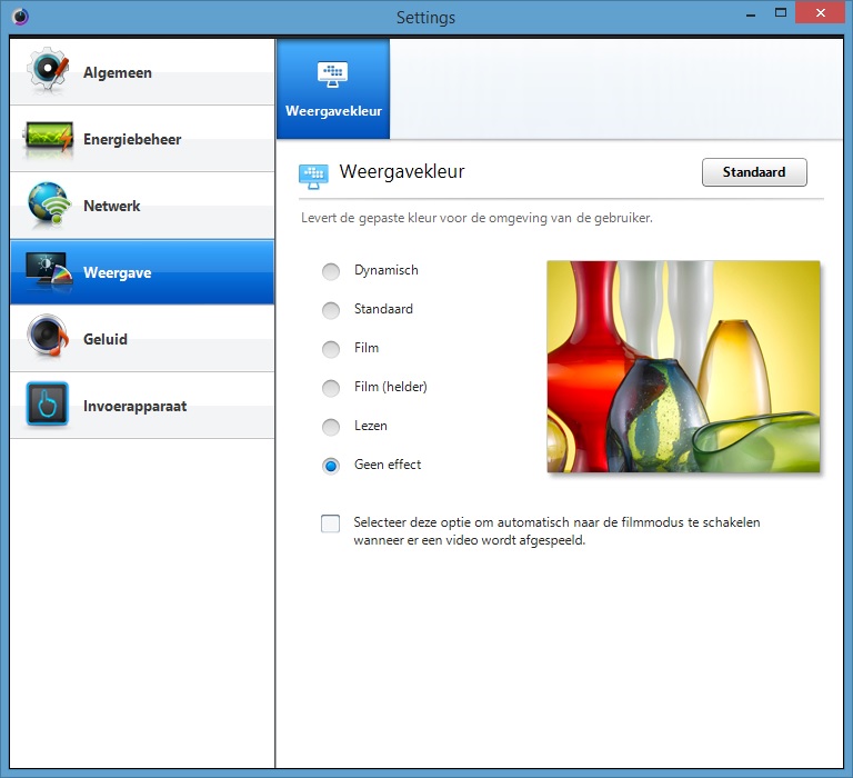 Ativ Book 9 Lite kleurprofielen