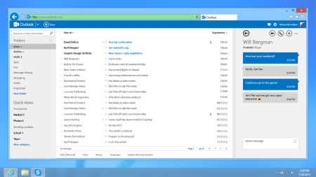 Outlook met Skype