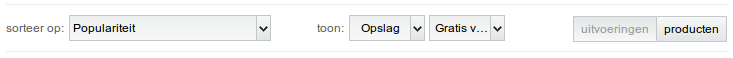 Nieuwe sortering