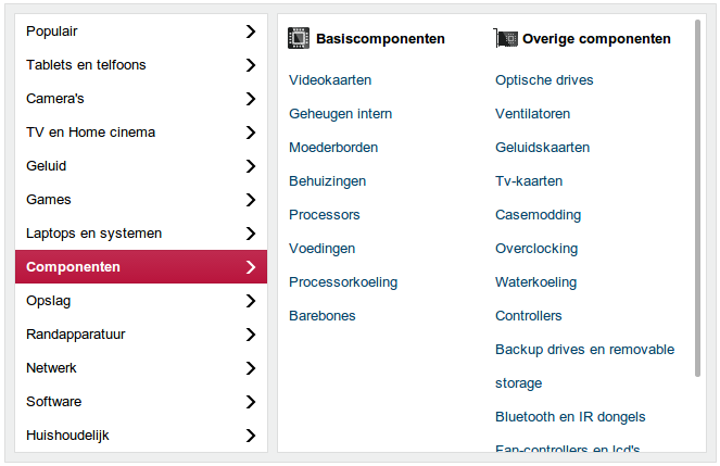 Nieuwe category browser
