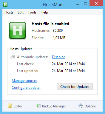 HostsMan screenshot