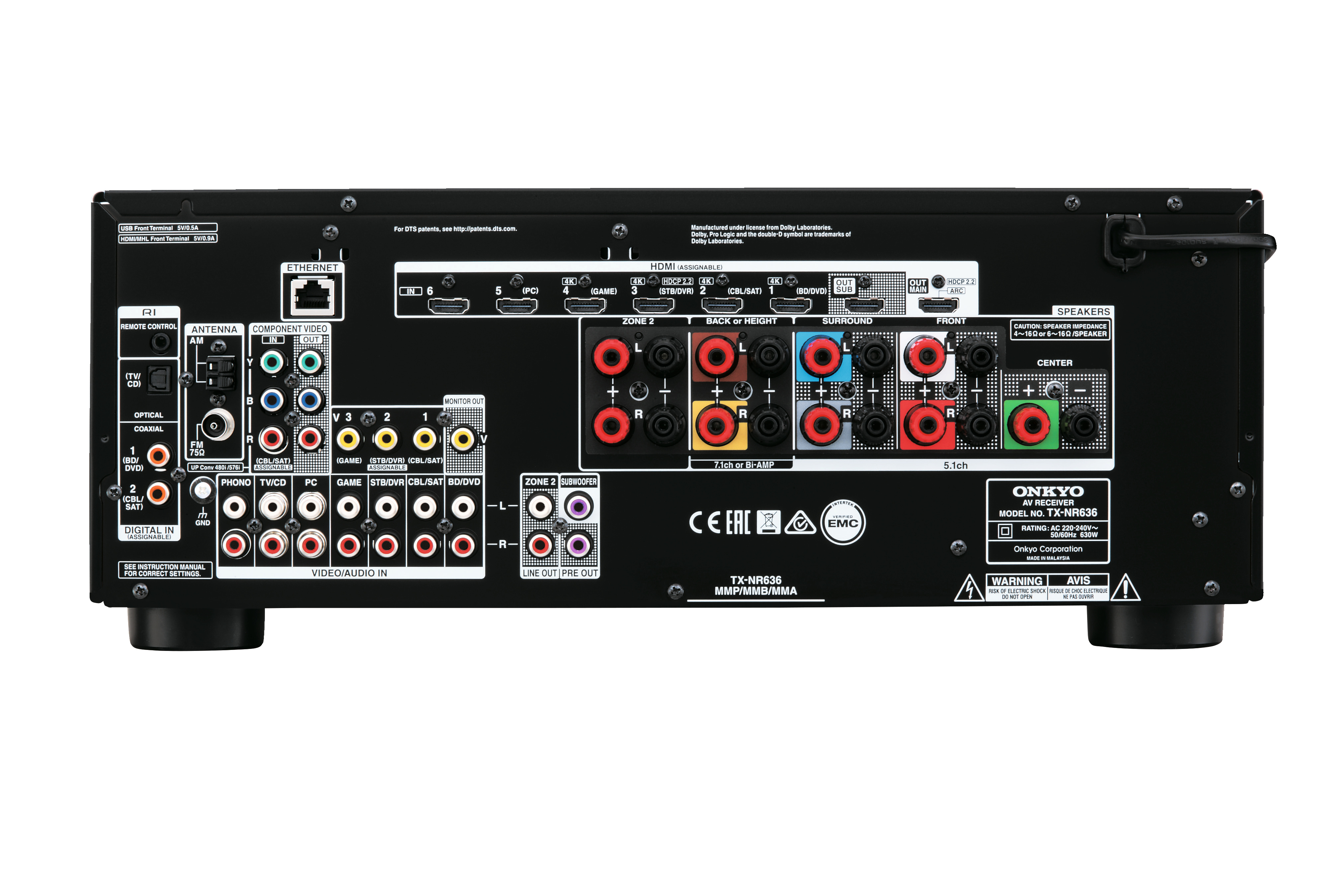 アンプ ONKYO TX-NR636 Amazon.co.jp: ONKYO 7.1ch対応AVレシーバー (ブラック) TX-NR636(B