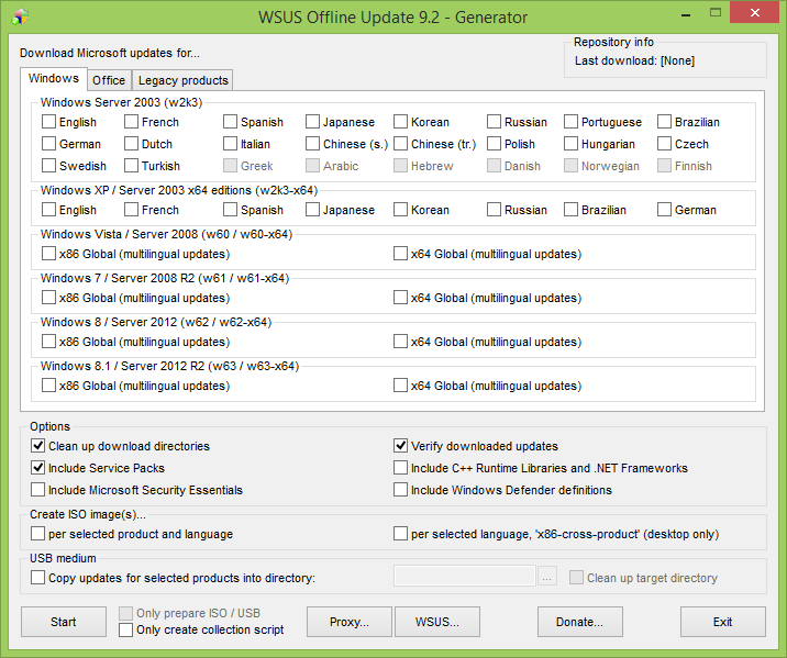 Wsus offline. WSUS offline update. Интерфейс программы WSUS offline update. WSUS offline update 11.5 + Rus. Мастер очистки сервера WSUS.