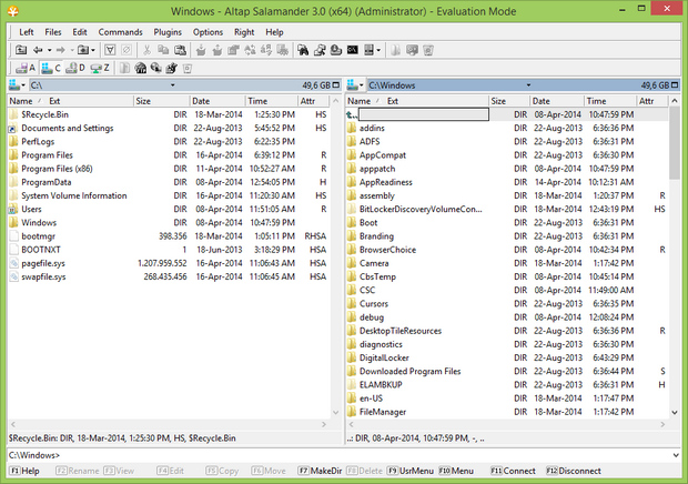 Altap Salamander 3.0 screenshot