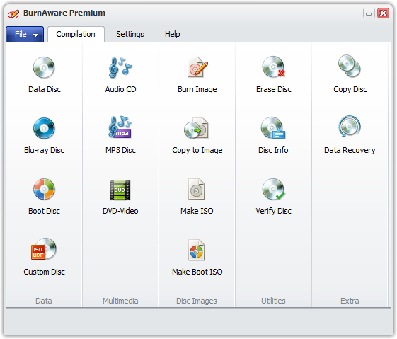 BurnAware Premium 7.0 screenshot