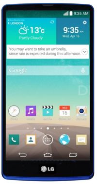 Mockup: LG Isai-smartphone met screenshot G3