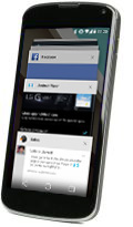 Mockup: Nexus 4 met Android L
