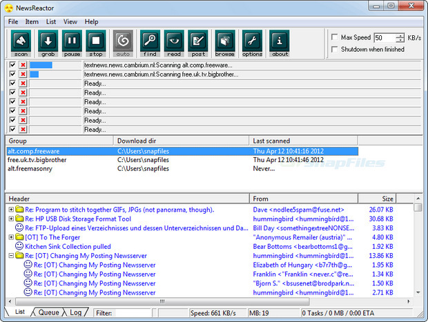 NewsReactor screenshot