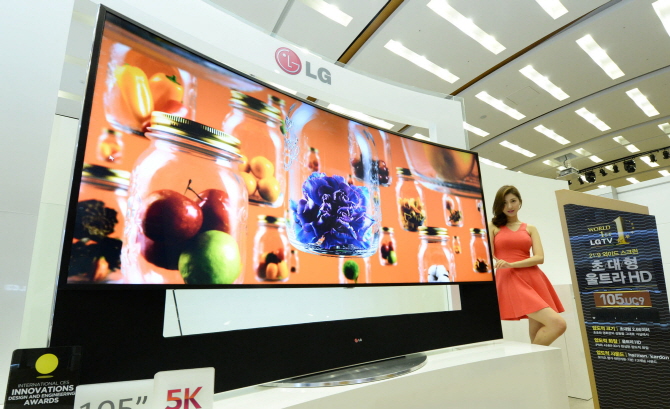 LG 105&quot; curved tv