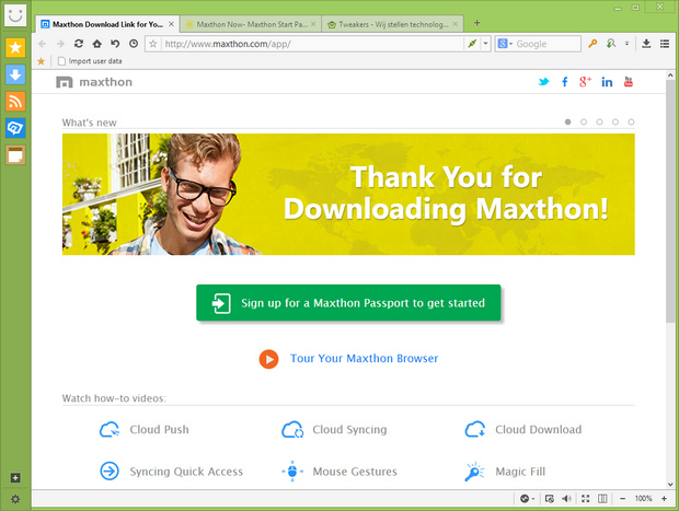 Maxthon screenshot (620 pix)