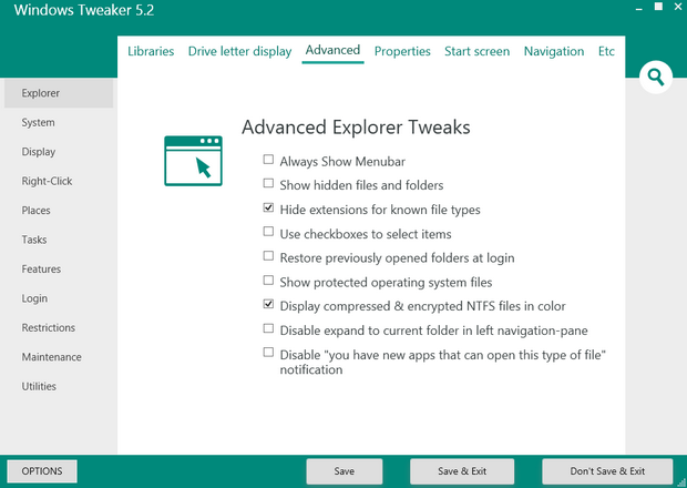 Windows Tweaker screenshot