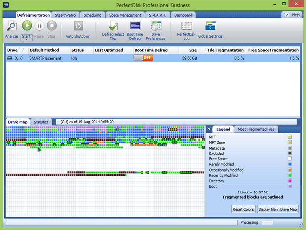 PerfectDisk 13 screenshot
