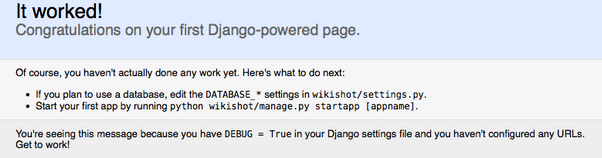 Django screenshot