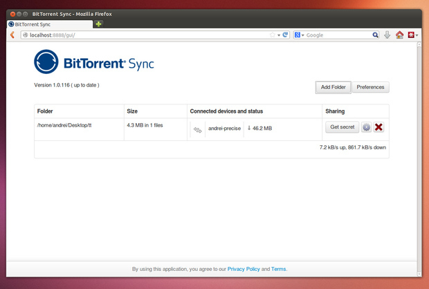 BitTorrent Sync screenshot (620 pix) BitTorrent Sync screenshot (620 pix)