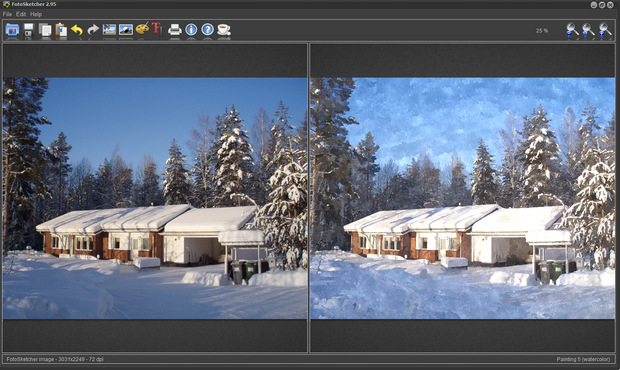 FotoSketcher screenshot