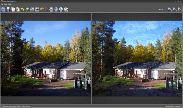 FotoSketcher screenshot