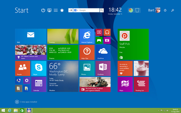 Start Screen Unlimited screenshot (620 pix)