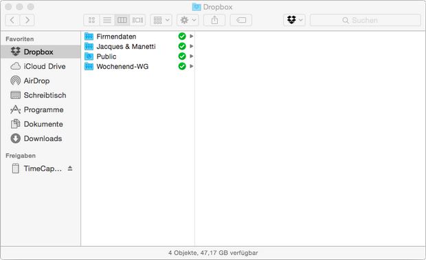 Dropbox 2.11 screenshot (620 pix)