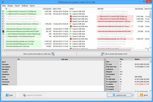SyncBackFree screenshot (620 pix) SyncBackFree screenshot (620 pix)