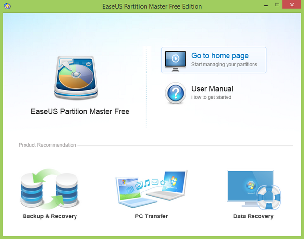 EaseUS Partition Master free screenshot