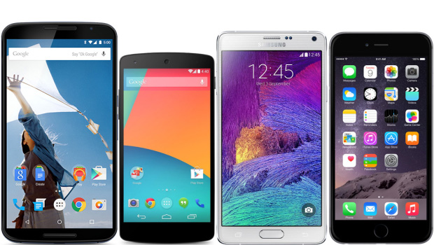 Nexus 6 met Nexus 5, Note 4 en iPhone 6 Plus
