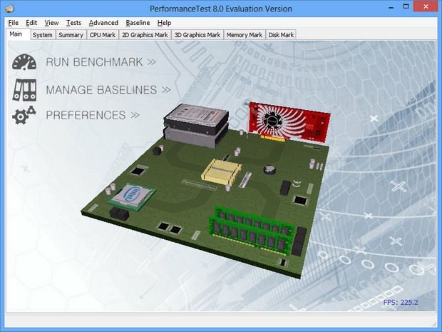 PassMark PerformanceTest 8.0 screenshot (620 pix) PassMark PerformanceTest 8.0 screenshot (620 pix)