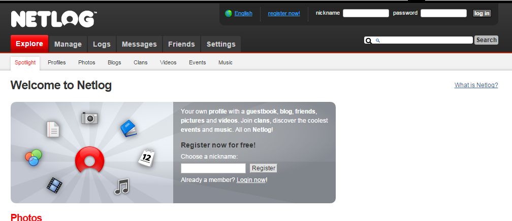 Netlog in 2008