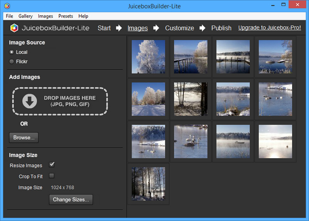 Juicebox screenshot (620 pix)