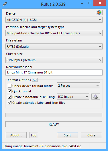 Rufus screenshot