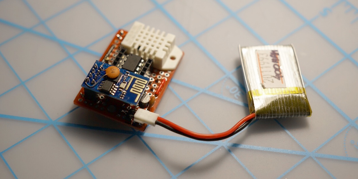 ESP8266 wifi-module met temperatuur- en luchtvochtigheidssensor